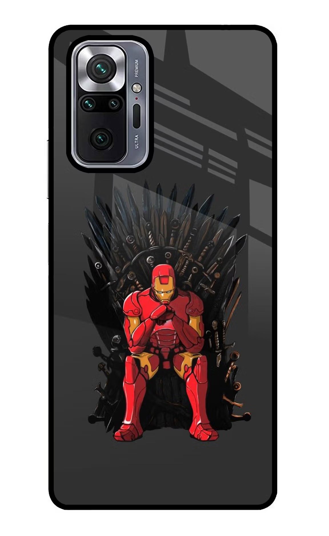 Ironman Throne Redmi Note 10 Pro Glass Case Back Cover by Casekaro