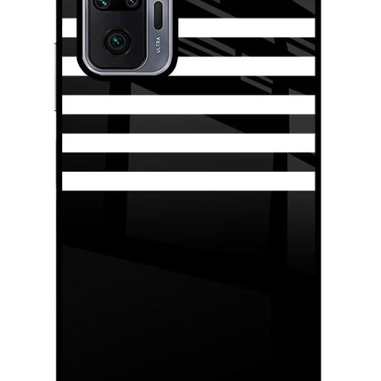 Black and White Print Redmi Note 10 Pro Glass Case