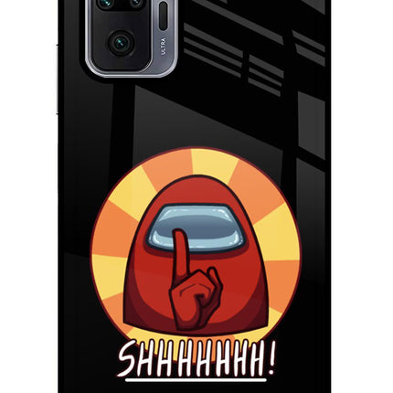 Among Us Shhh! Redmi Note 10 Pro Glass Case