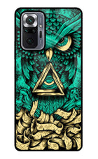 Green Owl Redmi Note 10 Pro Glass Case