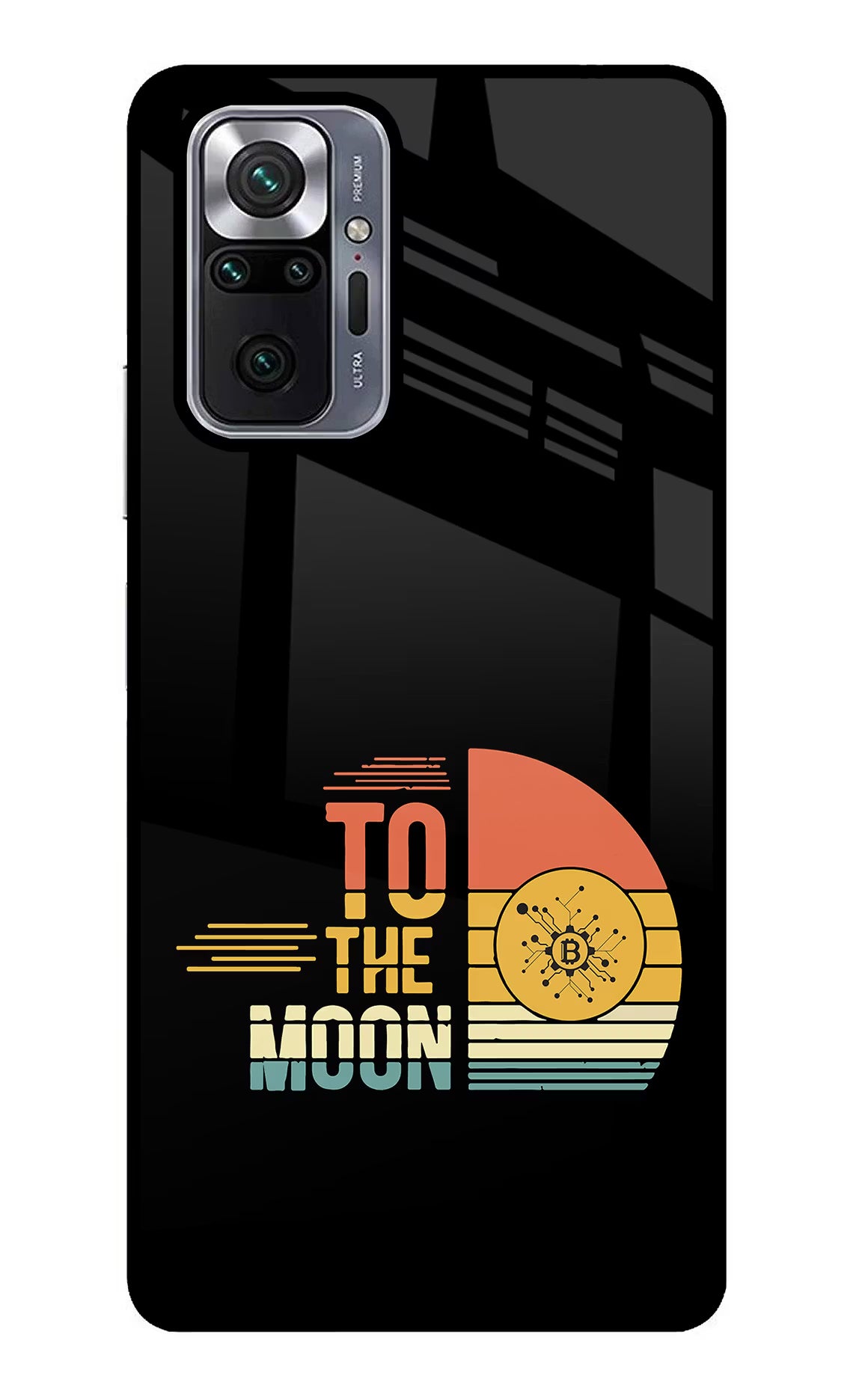 To the Moon Redmi Note 10 Pro Glass Case Back Cover by Casekaro