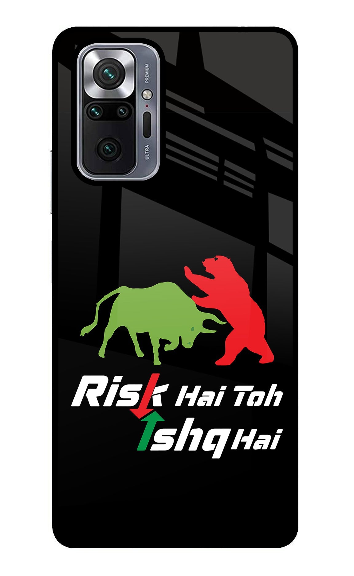 Risk Hai Toh Ishq Hai Redmi Note 10 Pro Glass Case