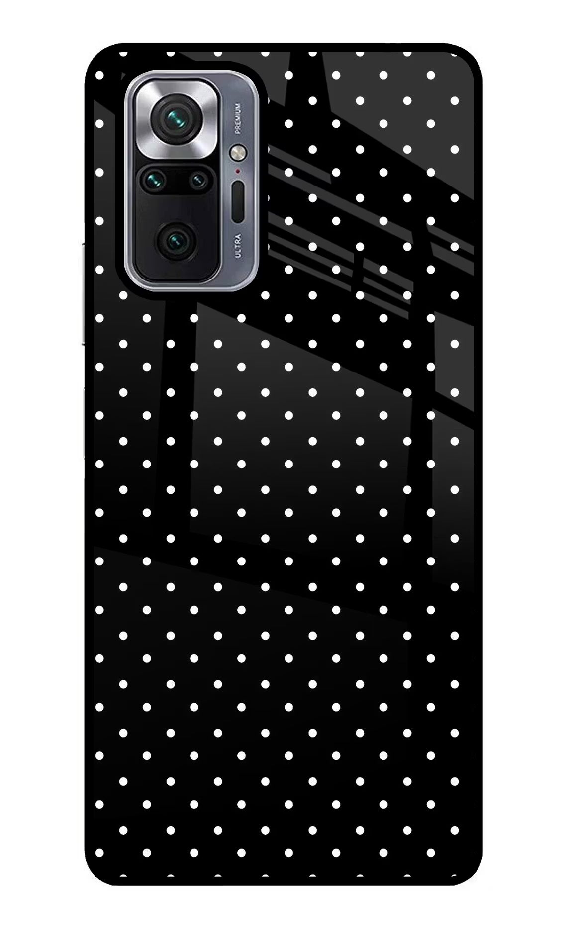 White Dots Redmi Note 10 Pro Glass Case Back Cover by Casekaro