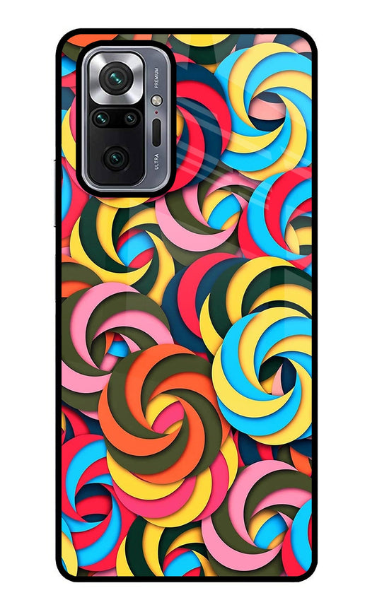 Spiral Pattern Redmi Note 10 Pro Glass Case