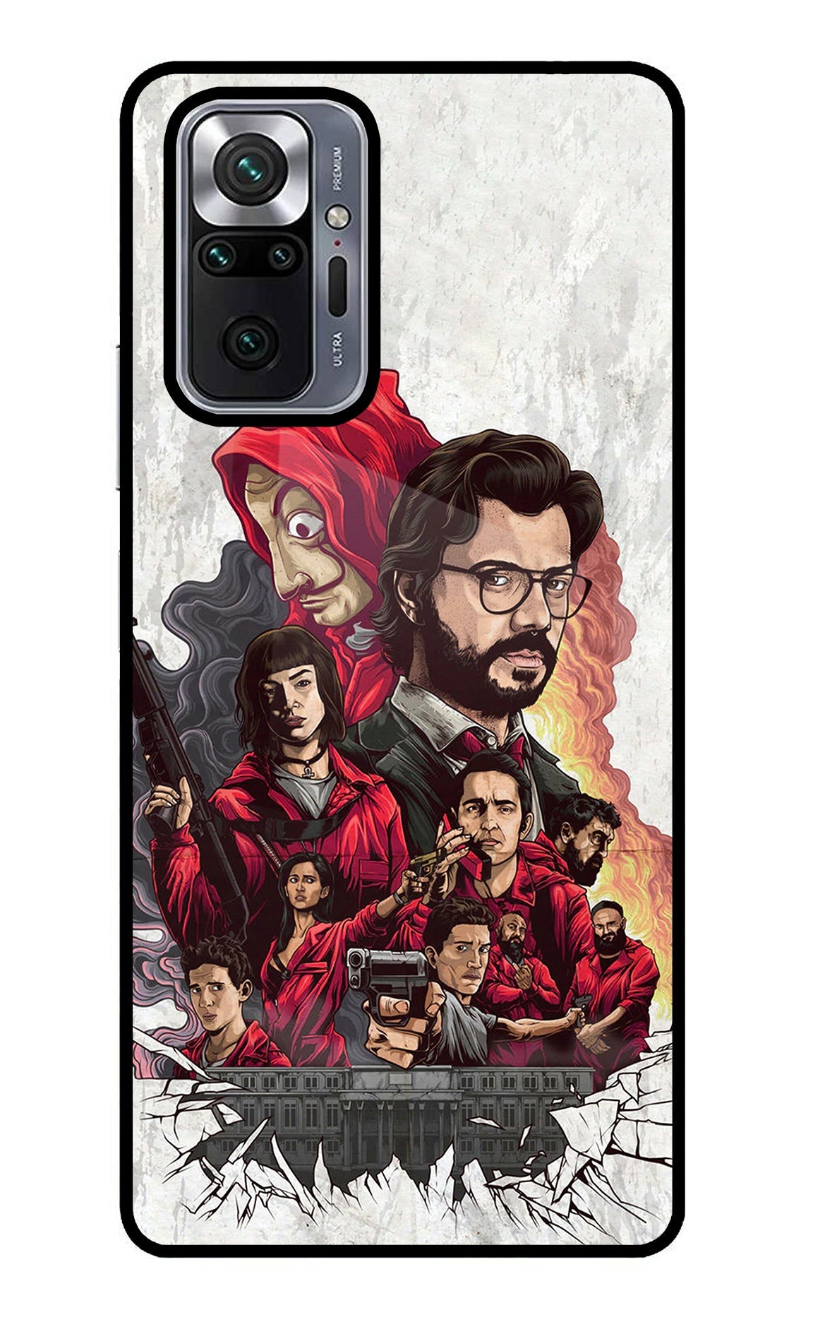 Money Heist Artwork Redmi Note 10 Pro Back Cover