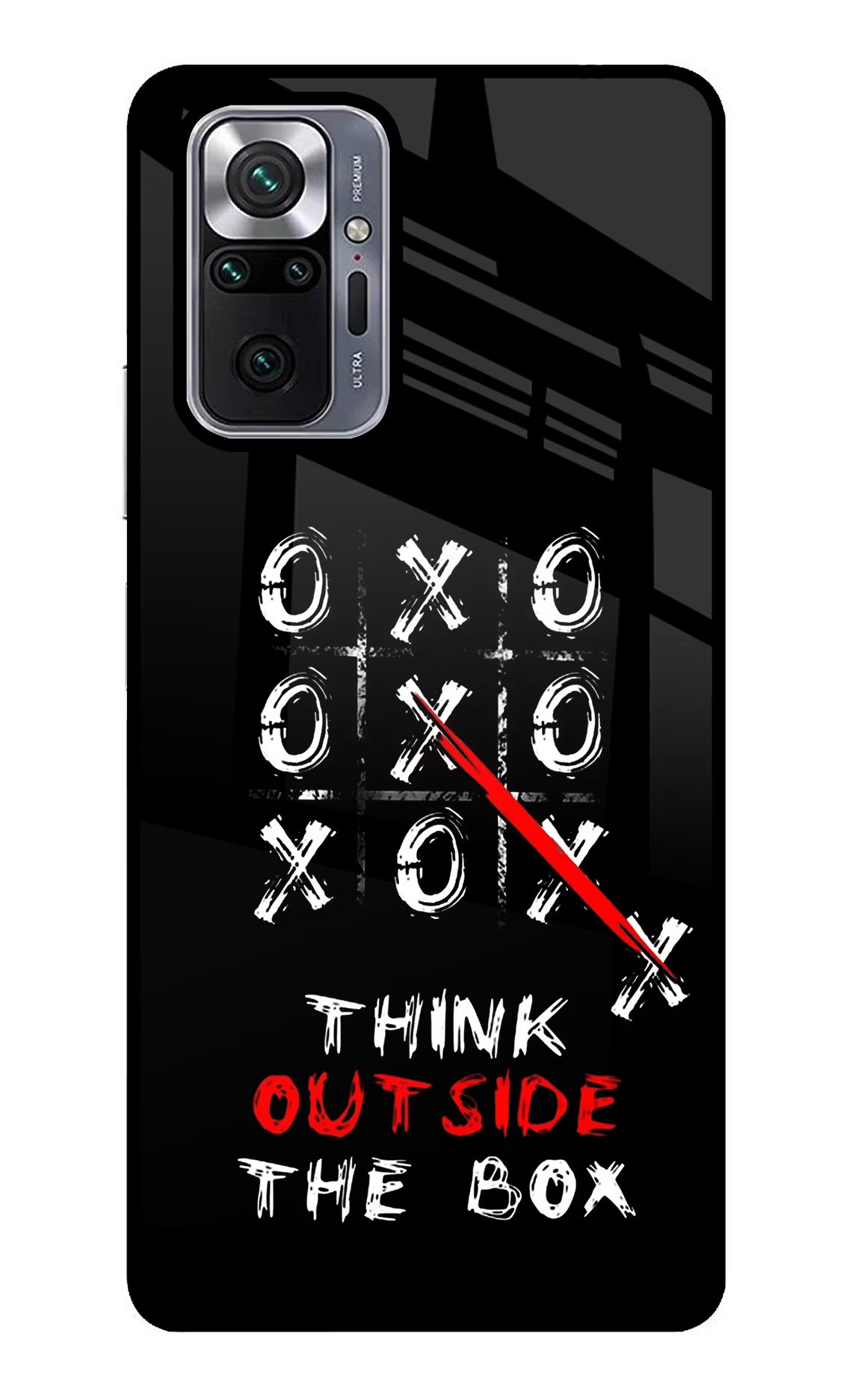 Think out of the BOX Redmi Note 10 Pro Glass Case Back Cover by Casekaro