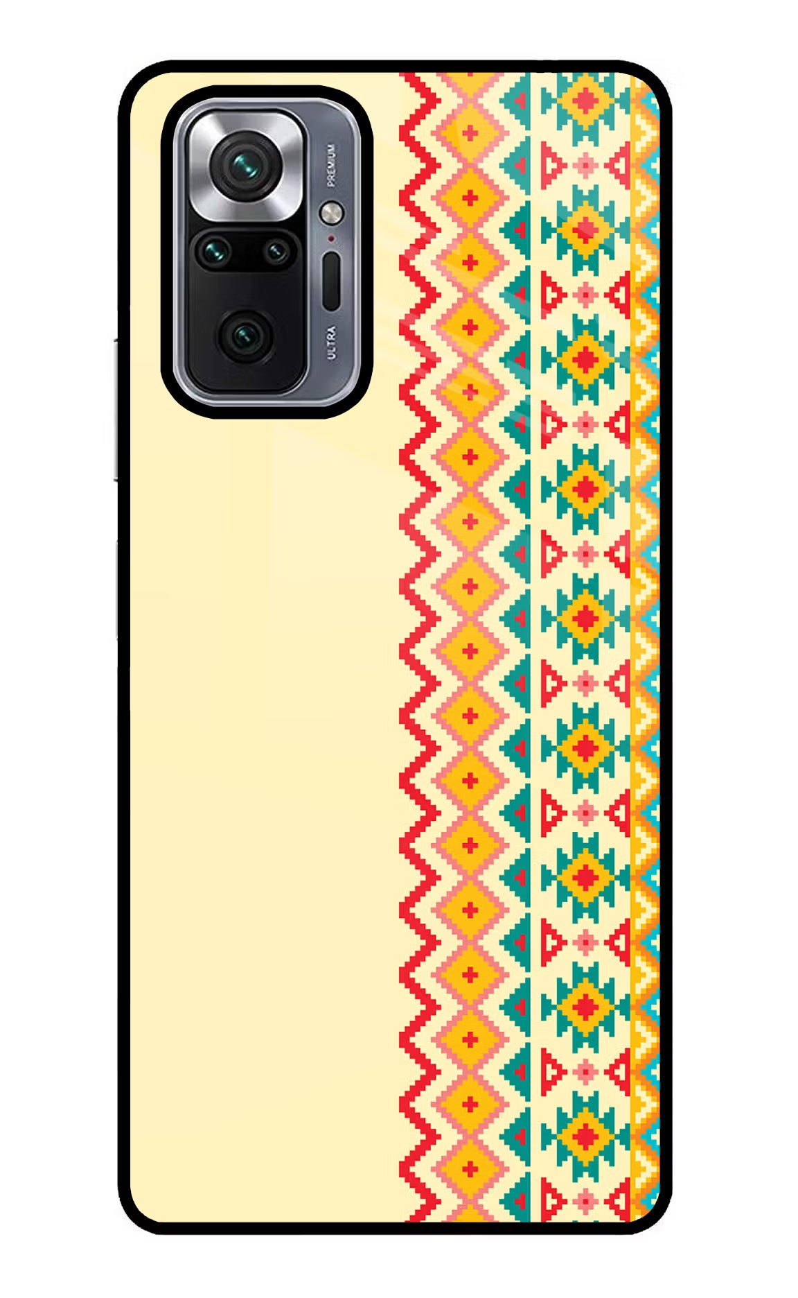 Ethnic Seamless Redmi Note 10 Pro Glass Case Back Cover by Casekaro