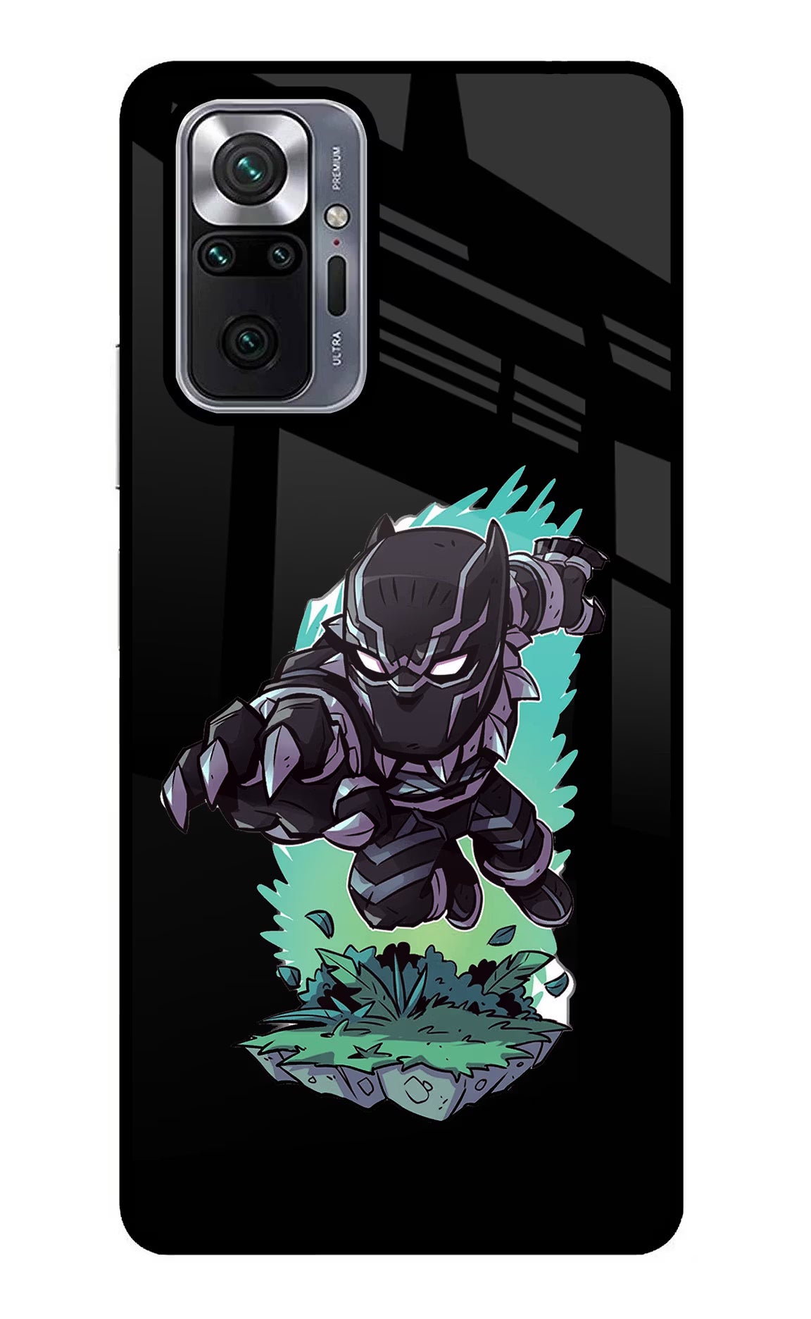 Black Panther Redmi Note 10 Pro Glass Case Back Cover by Casekaro
