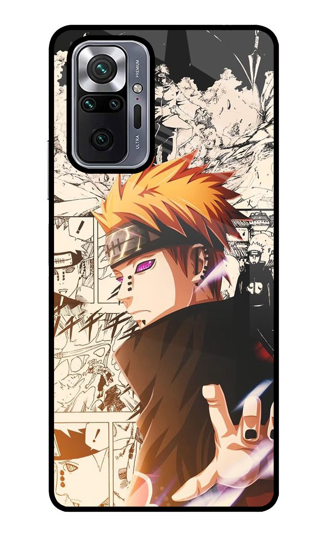 Pain Anime Redmi Note 10 Pro Glass Case Back Cover by Casekaro