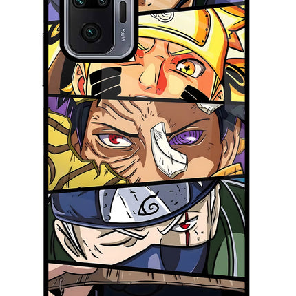 Naruto Character Redmi Note 10 Pro Glass Case