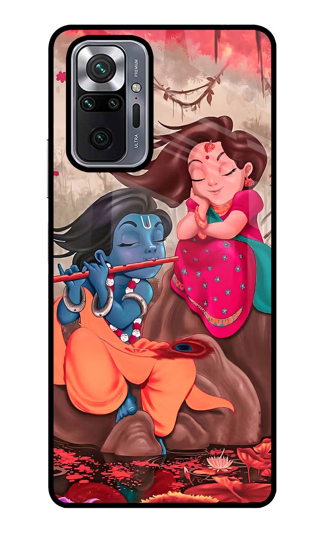 Radhe Krishna Redmi Note 10 Pro Glass Case Back Cover by Casekaro