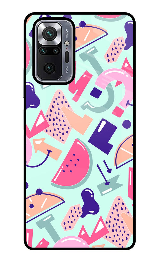 Doodle Pattern Redmi Note 10 Pro Glass Case