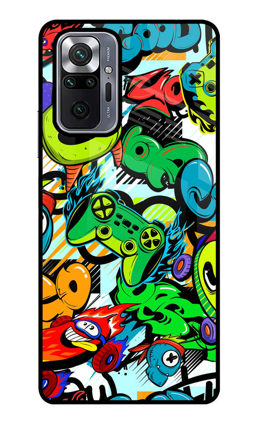 Game Doodle Redmi Note 10 Pro Glass Case