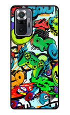 Game Doodle Redmi Note 10 Pro Glass Case Back Cover by Casekaro