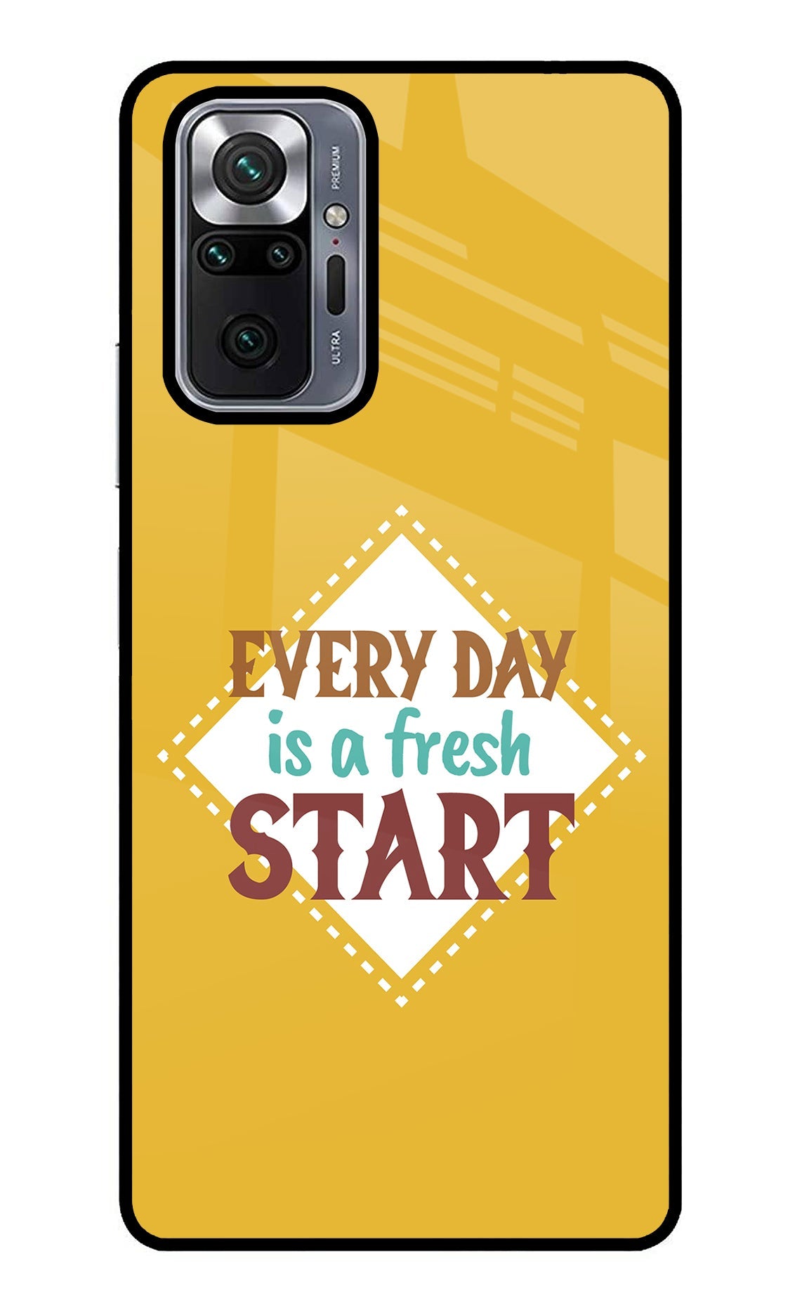 Every day is a Fresh Start Redmi Note 10 Pro Glass Case