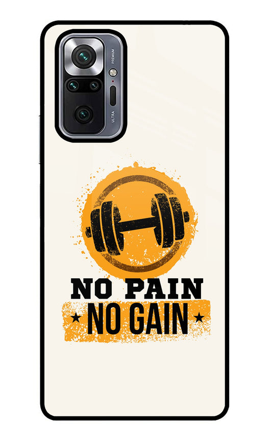 No Pain No Gain Redmi Note 10 Pro Glass Case