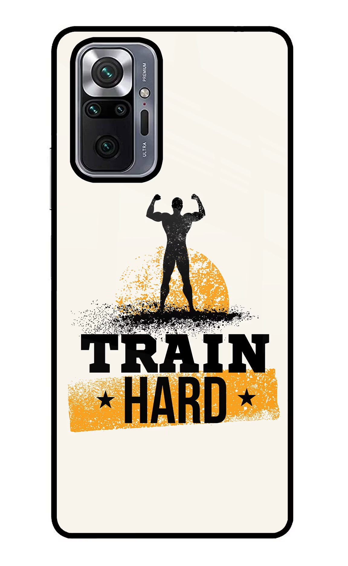 Train Hard Redmi Note 10 Pro Glass Case Back Cover by Casekaro