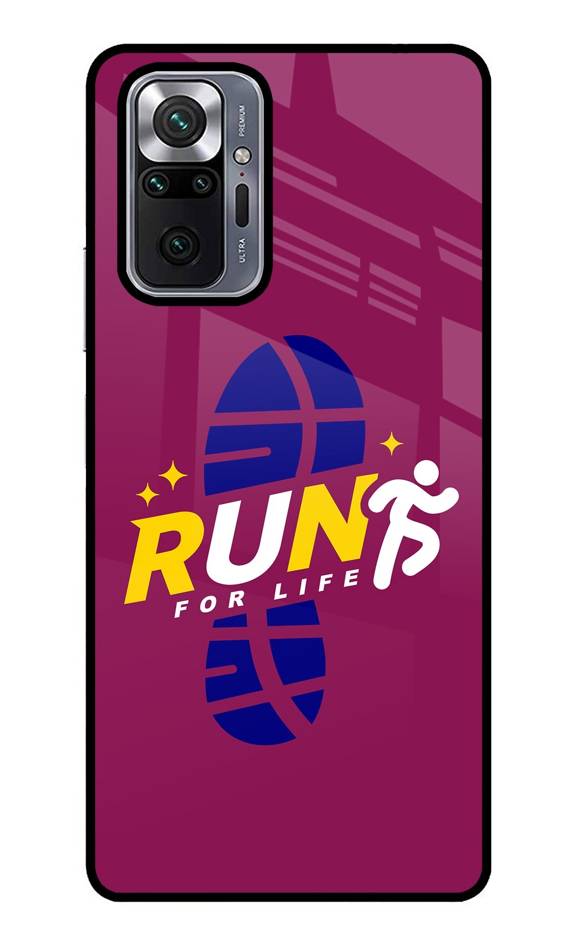Run for Life Redmi Note 10 Pro Glass Case