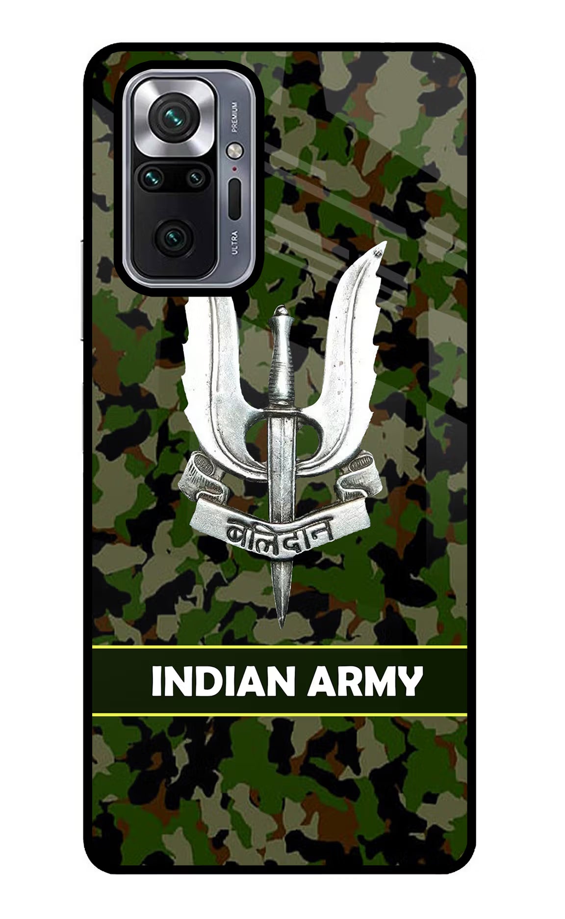 Balidan Indian Logo Redmi Note 10 Pro Glass Case Back Cover by Casekaro