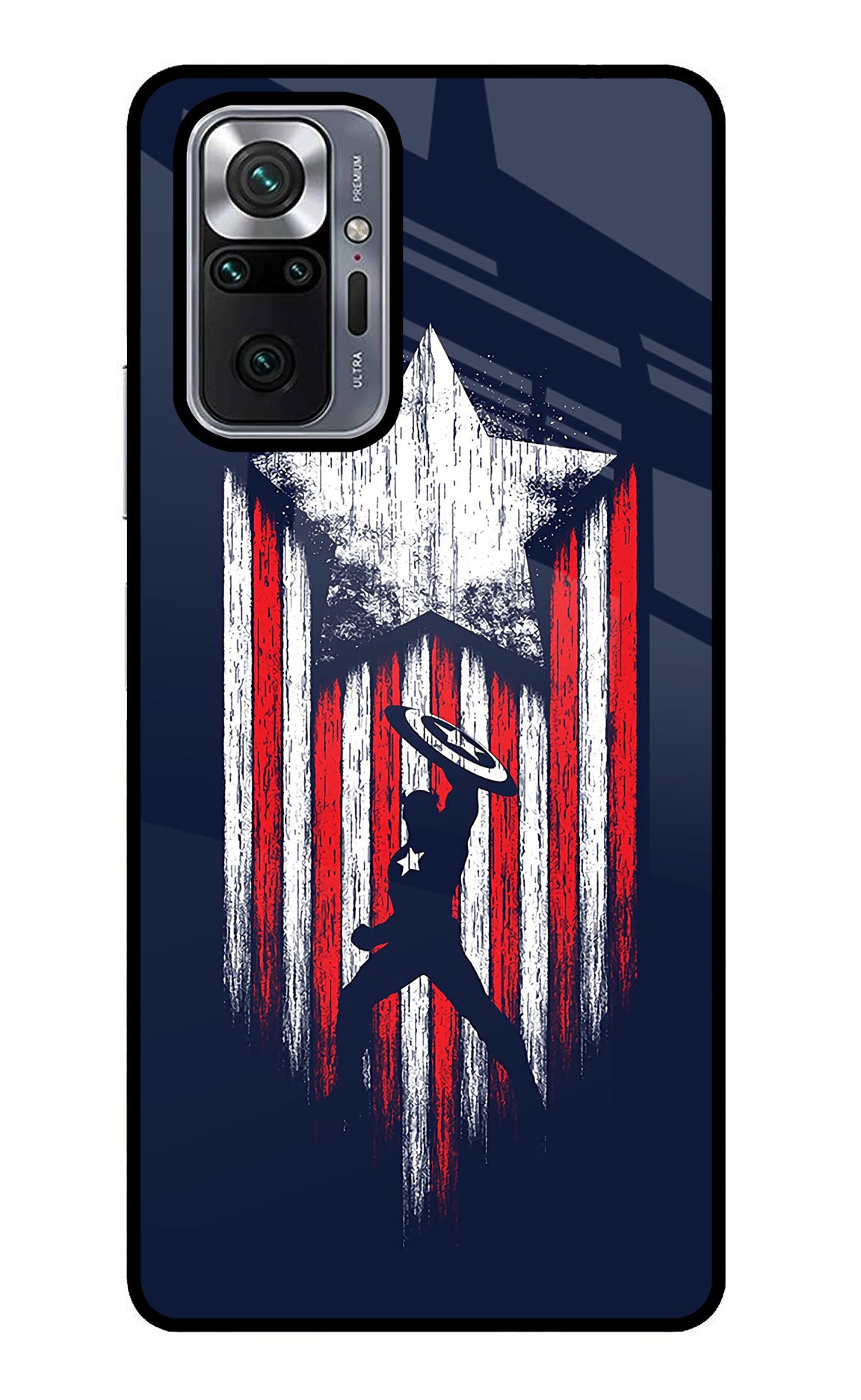 Captain America Marvel Art Redmi Note 10 Pro Glass Case