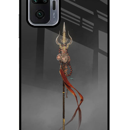 Shiv Trishul Redmi Note 10 Pro Glass Case