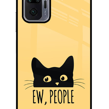 Ew People Catitude Redmi Note 10 Pro Glass Case