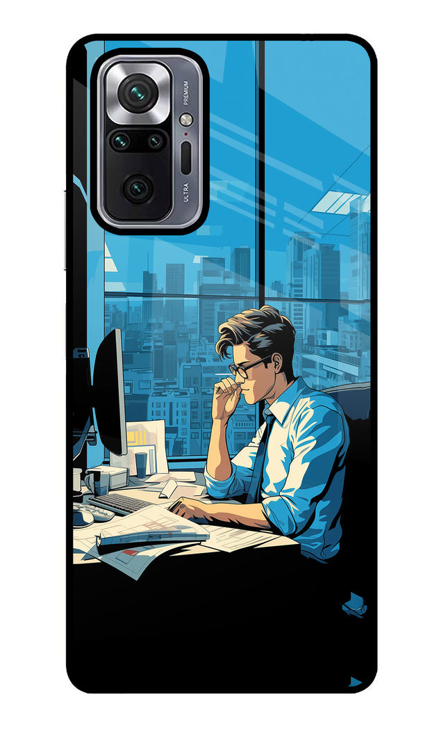 Focused Hustler (AI Generated) Redmi Note 10 Pro Glass Case