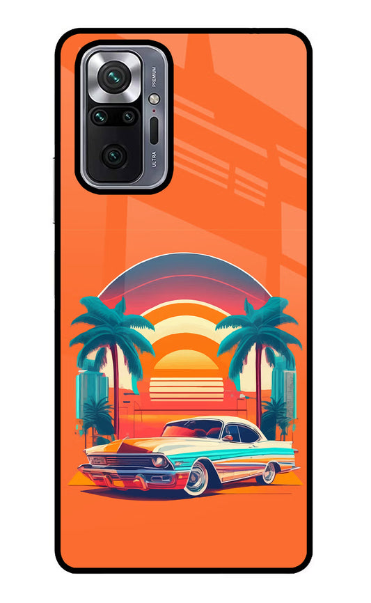 Palm Drive 80s Redmi Note 10 Pro Glass Case