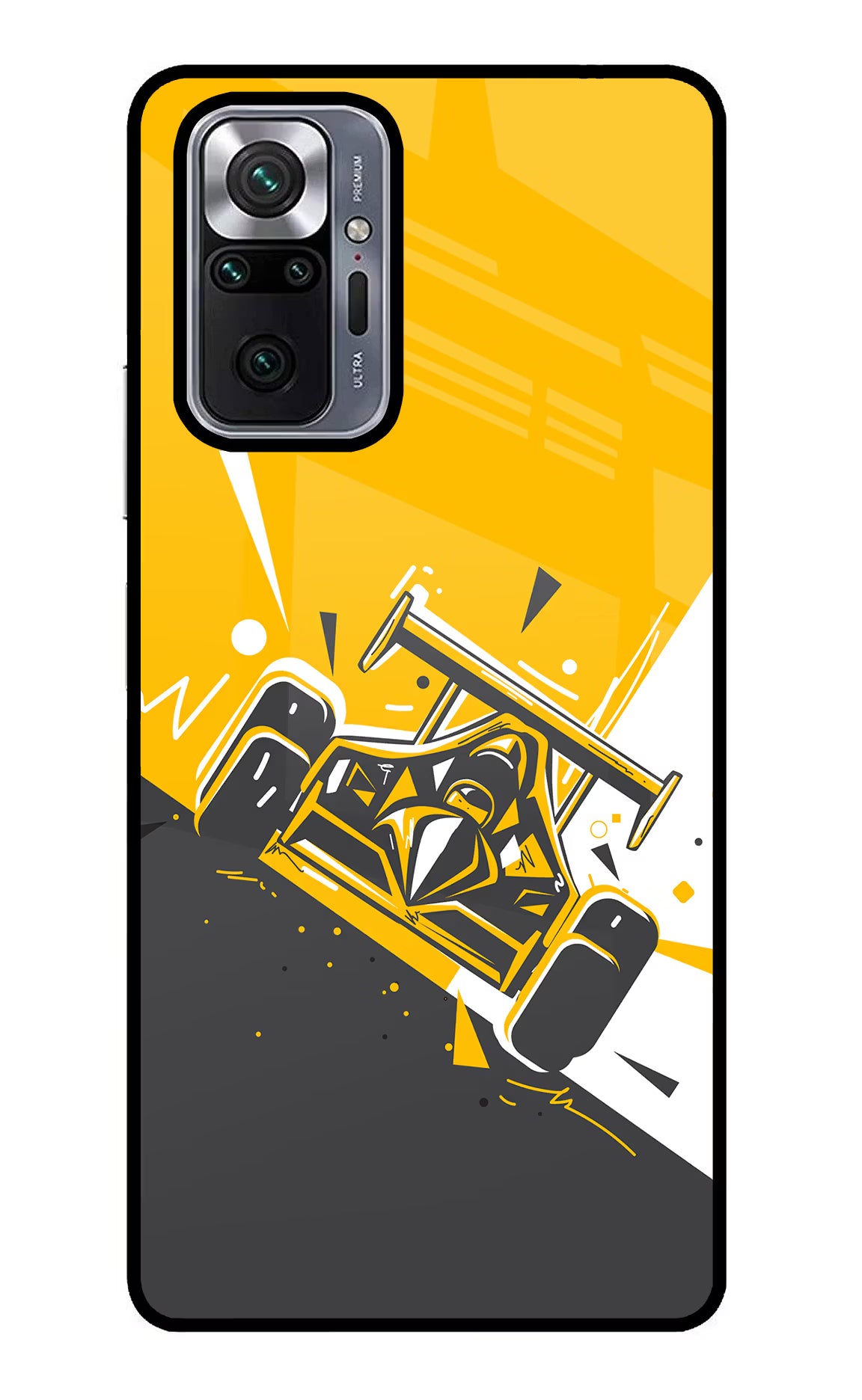 Track King Redmi Note 10 Pro Glass Case Back Cover by Casekaro