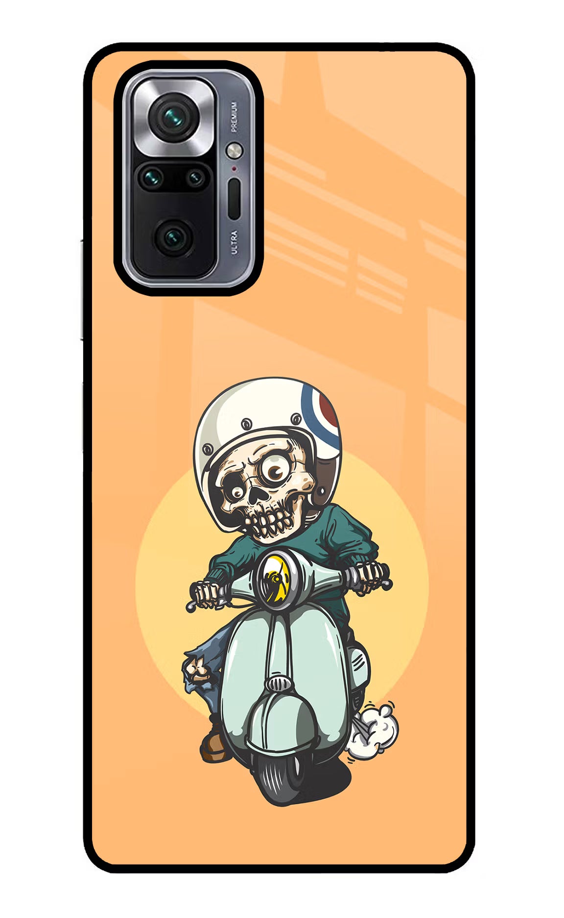 Undead Biker Redmi Note 10 Pro Glass Case Back Cover by Casekaro
