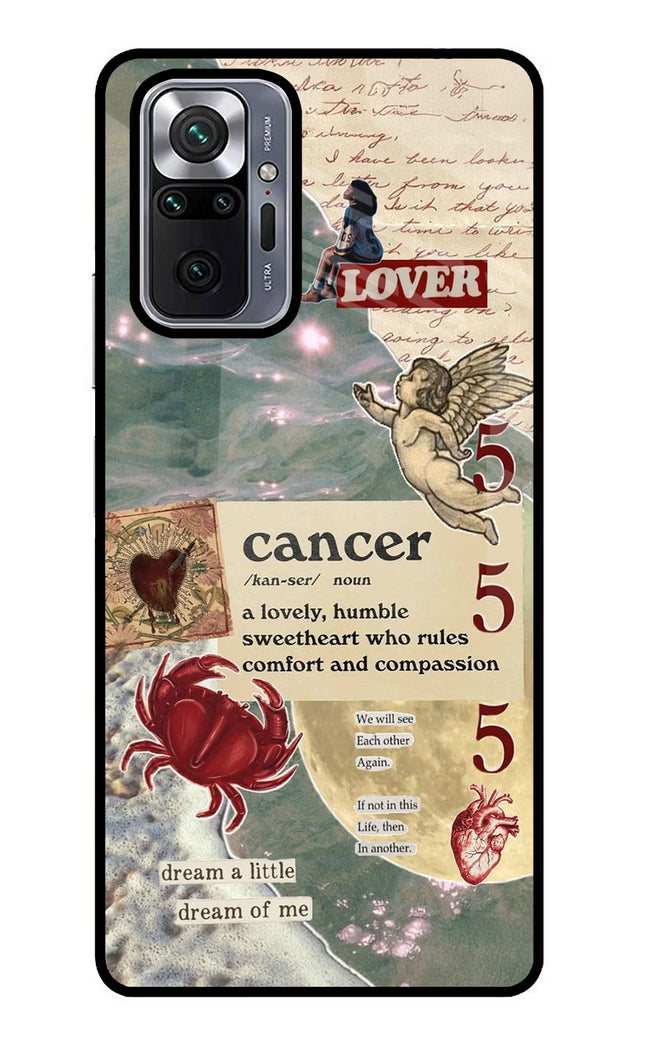 Cancer Zodiac Redmi Note 10 Pro Glass Case