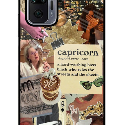 Capricorn Zodiac Redmi Note 10 Pro Glass Case
