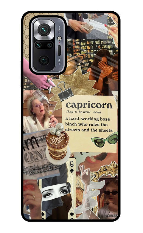 Capricorn Zodiac Redmi Note 10 Pro Glass Case