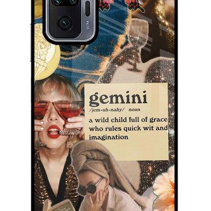 Gemini Zodiac Redmi Note 10 Pro Glass Case