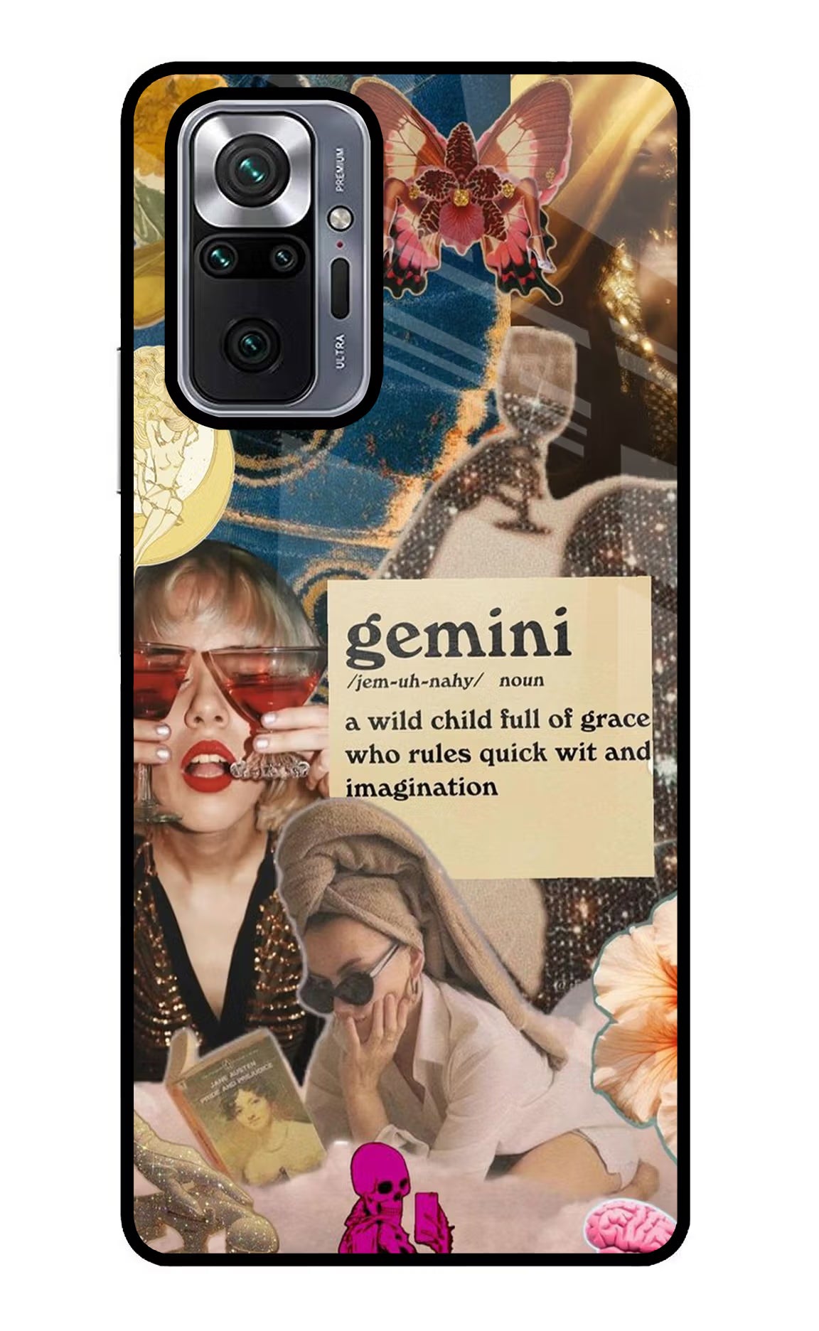 Gemini Zodiac Redmi Note 10 Pro Glass Case Back Cover by Casekaro