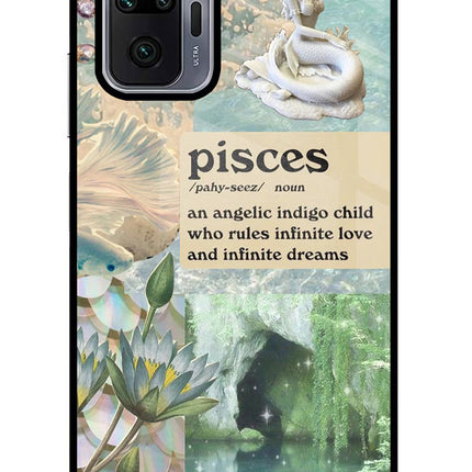 Pisces Zodiac Redmi Note 10 Pro Glass Case