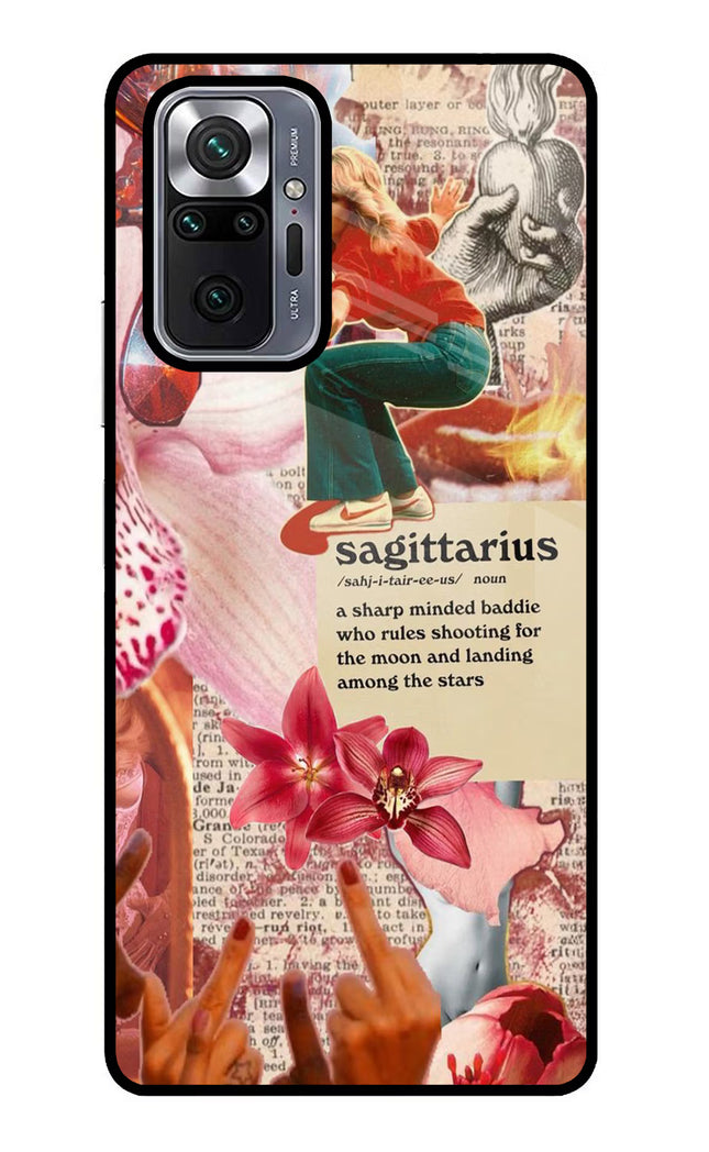 Sagittarius Zodiac Redmi Note 10 Pro Glass Case