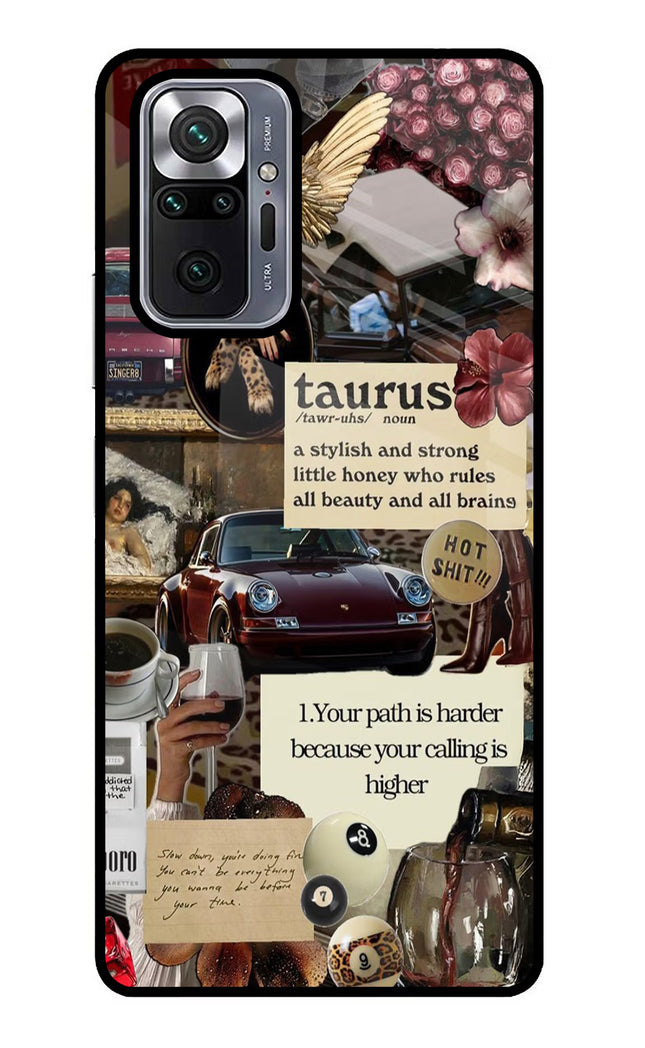 Taurus Zodiac Redmi Note 10 Pro Glass Case