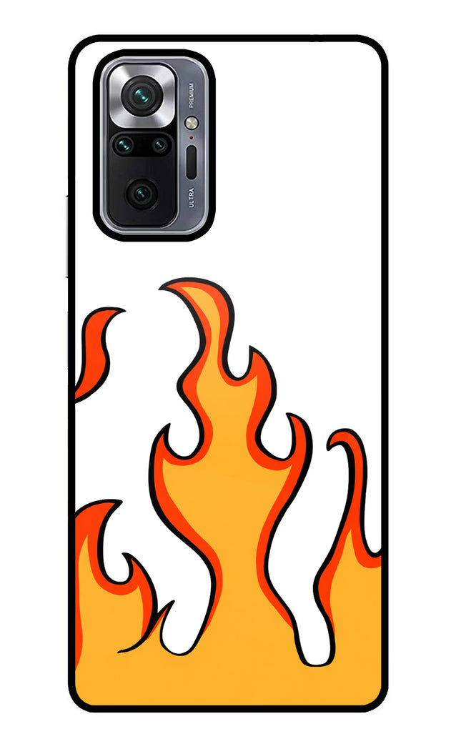 Fired Up – White Redmi Note 10 Pro Glass Case