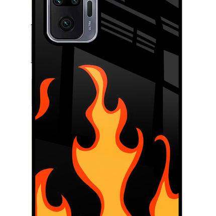 Fired Up – Black Redmi Note 10 Pro Glass Case