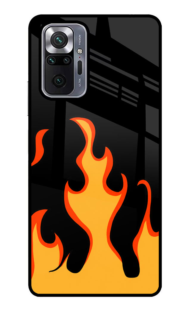 Fired Up – Black Redmi Note 10 Pro Glass Case