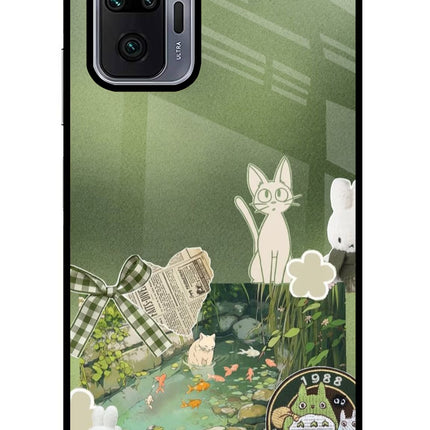 Aesthetic anime Redmi Note 10 Pro Glass Case