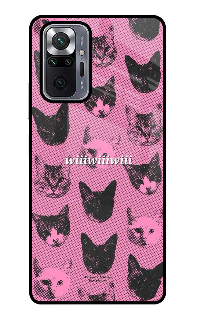 Pink Cats Redmi Note 10 Pro Glass Case