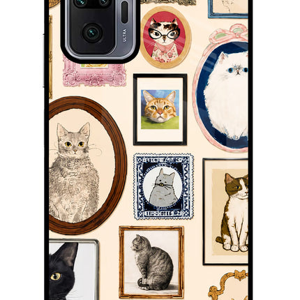 Mirror Cats Redmi Note 10 Pro Glass Case