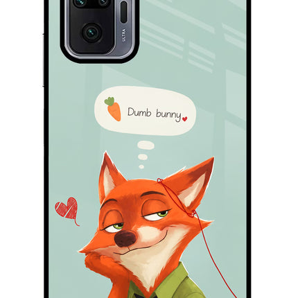Nick Charm Redmi Note 10 Pro Glass Case Back Cover by Casekaro