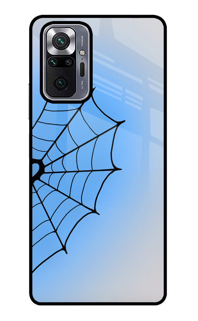 Blue Web Redmi Note 10 Pro Glass Case