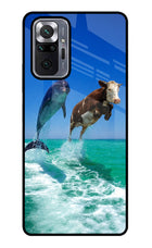Dolphin vs Cow Redmi Note 10 Pro Glass Case