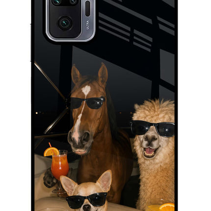 Party Squad Redmi Note 10 Pro Glass Case