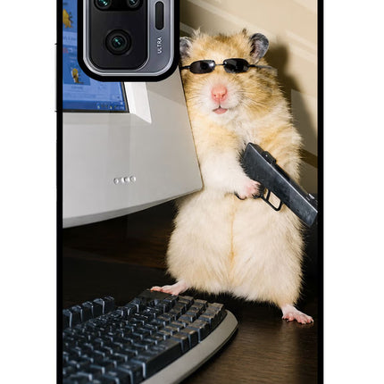 Hacker Hamster Redmi Note 10 Pro Glass Case