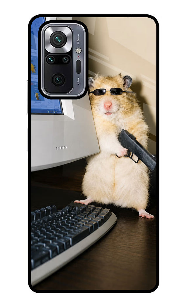 Hacker Hamster Redmi Note 10 Pro Glass Case